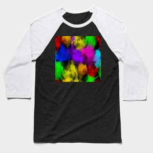 Watercolor splatter effect, brush strokes, spray texture Baseball T-Shirt